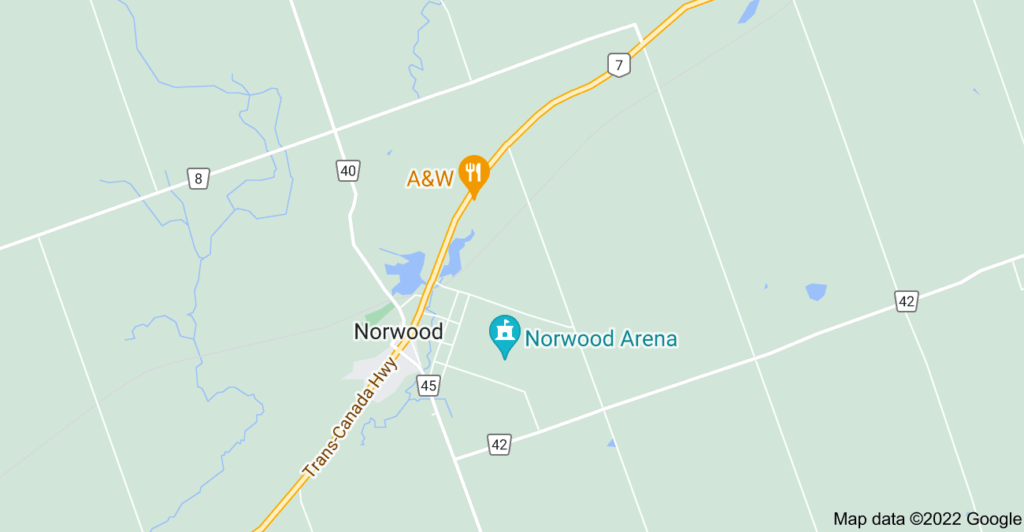 Norwood, Ontario map