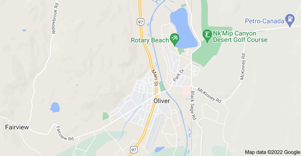 Oliver, British Columbia map
