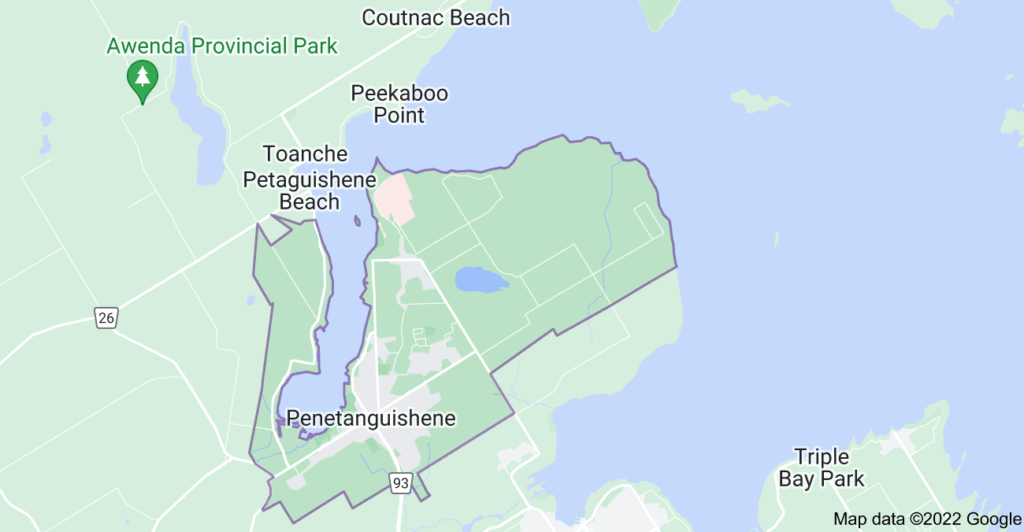 Penetanguishene, Ontario map