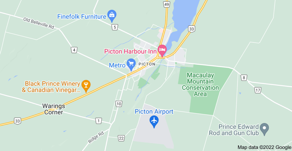 Picton, Ontario map