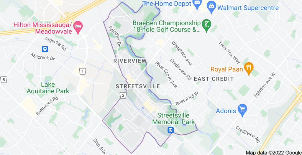 Streetsville, Ontario map