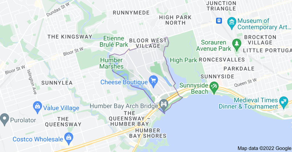Swansea, Ontario map