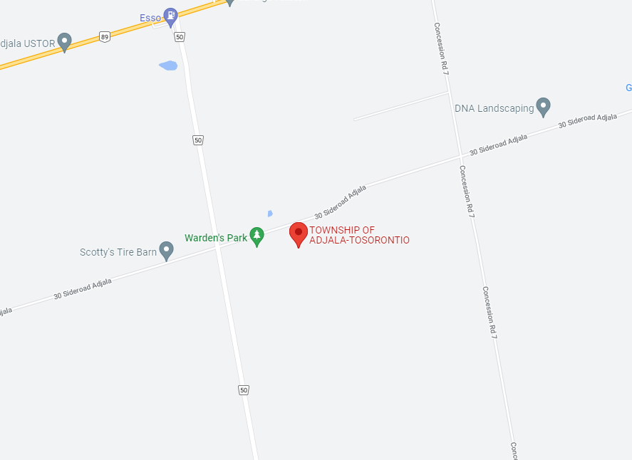 Township of Adjala–Tosorontio, Ontario map