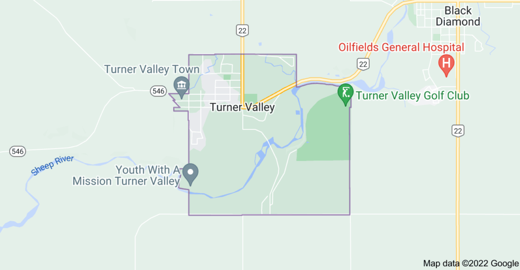 Turner Valley, Alberta map