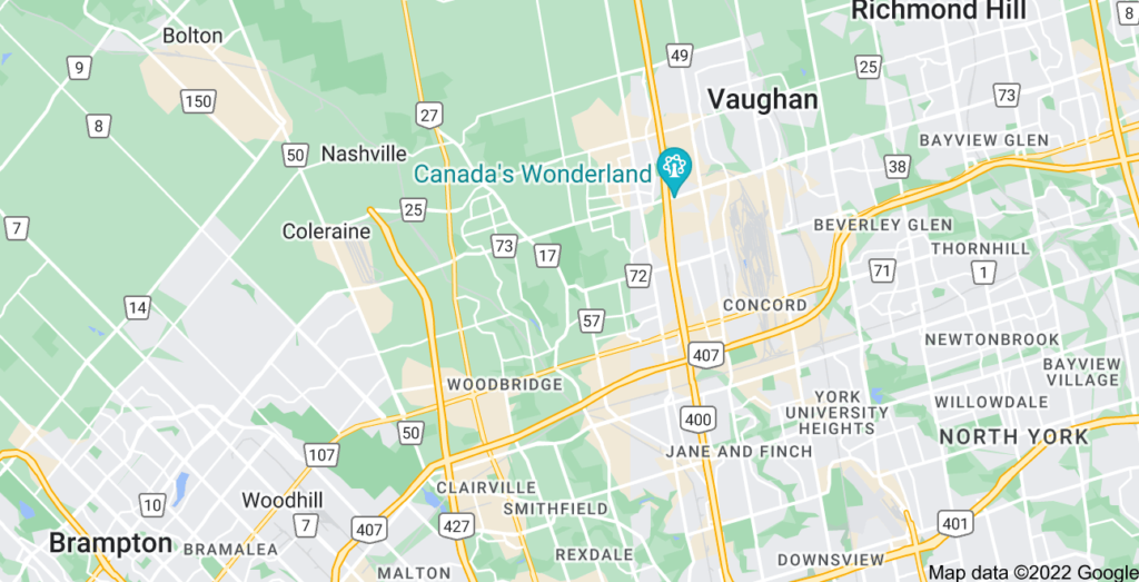 Woodbridge, Ontario map