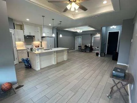 Open kitchen and living area at 623 Marrs Avenue
