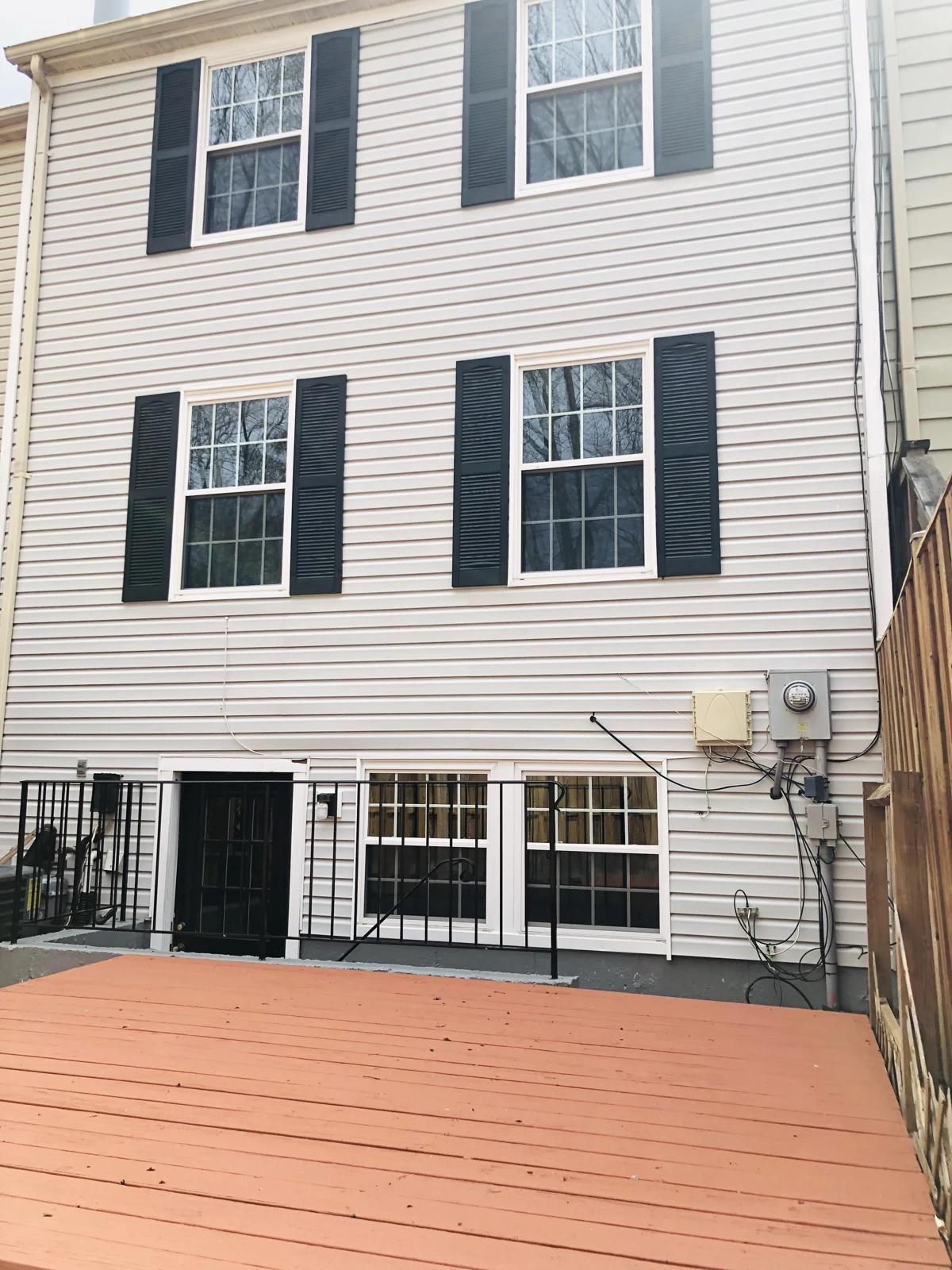 Rear exterior and deck at 14602 Olde Kent Road
