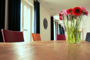 Window treatments and crown molding