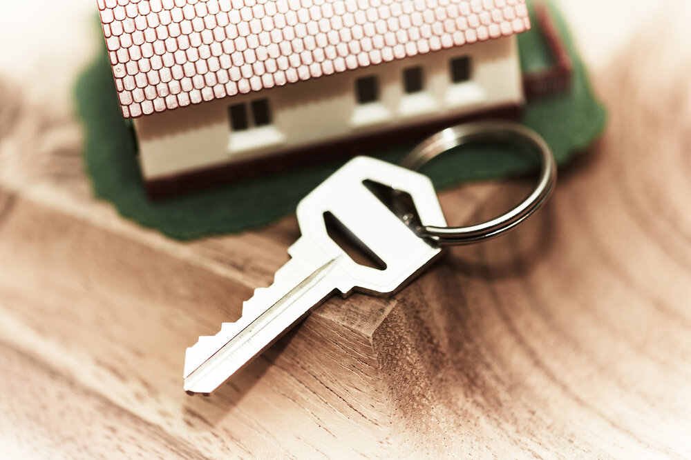 Family house with key.