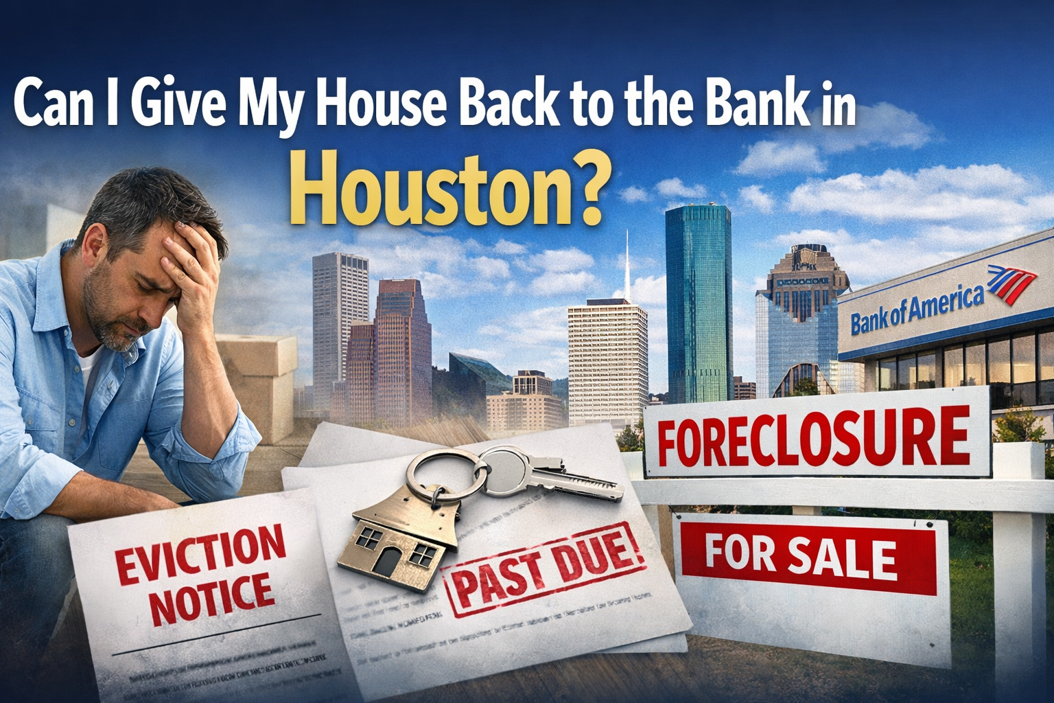 Can I give my house back to the bank in Houston