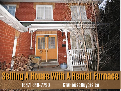 selling a house with a rental furnace