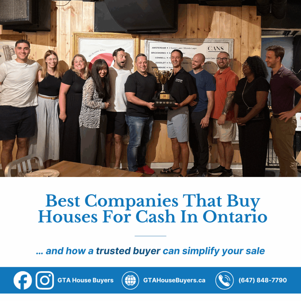 A team picture of the best company that buys houses for cash in Ontario