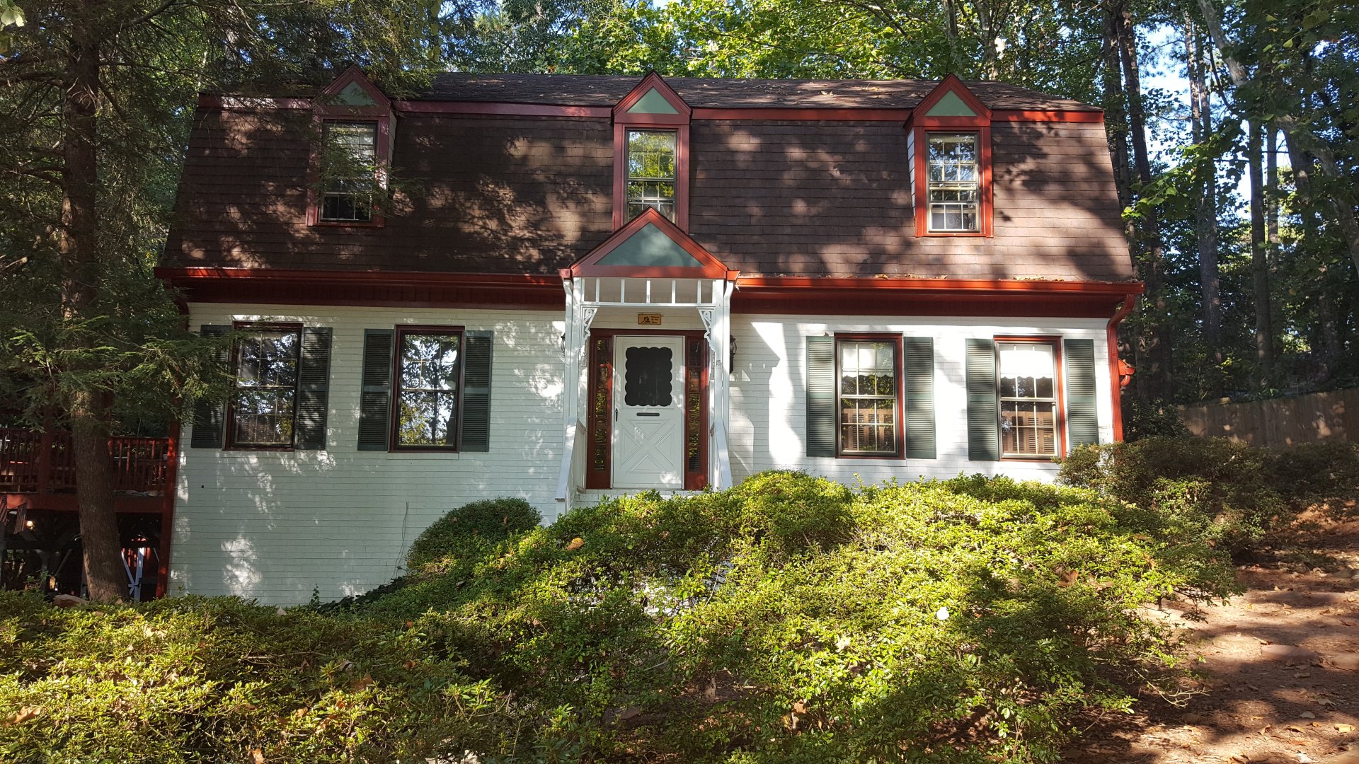 white and red house exterior East Cobb, GA