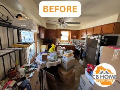Kitchen at 1100 Heritage Trl in Oshkosh before purchase by CB Home Solutions