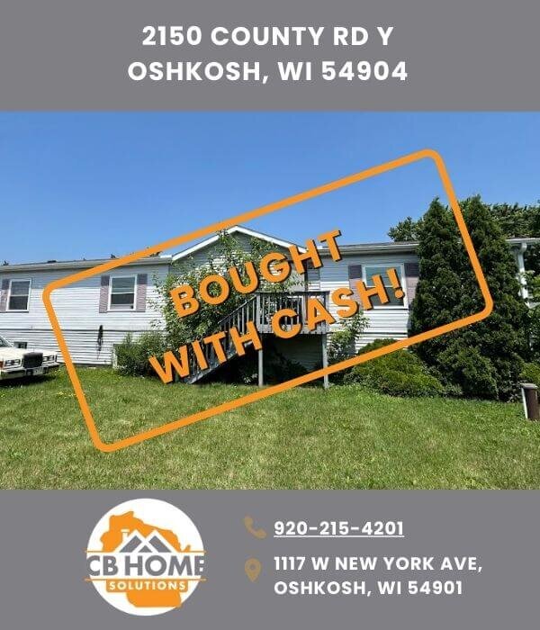 Mobile home at 2150 County Rd Y in Oshkosh purchased by CB Home Solutions