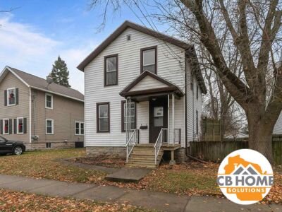 Remodeled three bedroom house at 819 Otter Ave in Oshkosh purchased and renovated by CB Home Solutions