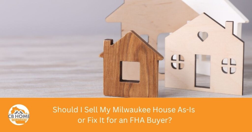 Older Milwaukee home interior being weighed for repairs before an FHA sale