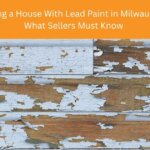 Peeling paint on an older Milwaukee home window trim — lead paint disclosure