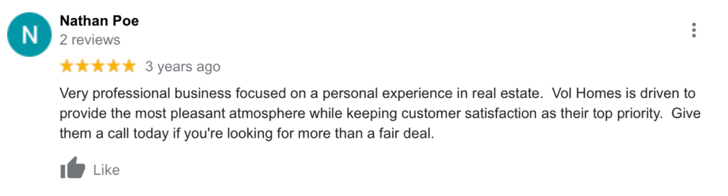 google review we buy houses