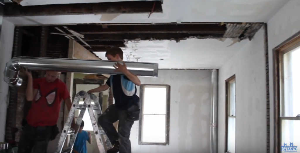 a father flipping houses with his kids - hvac