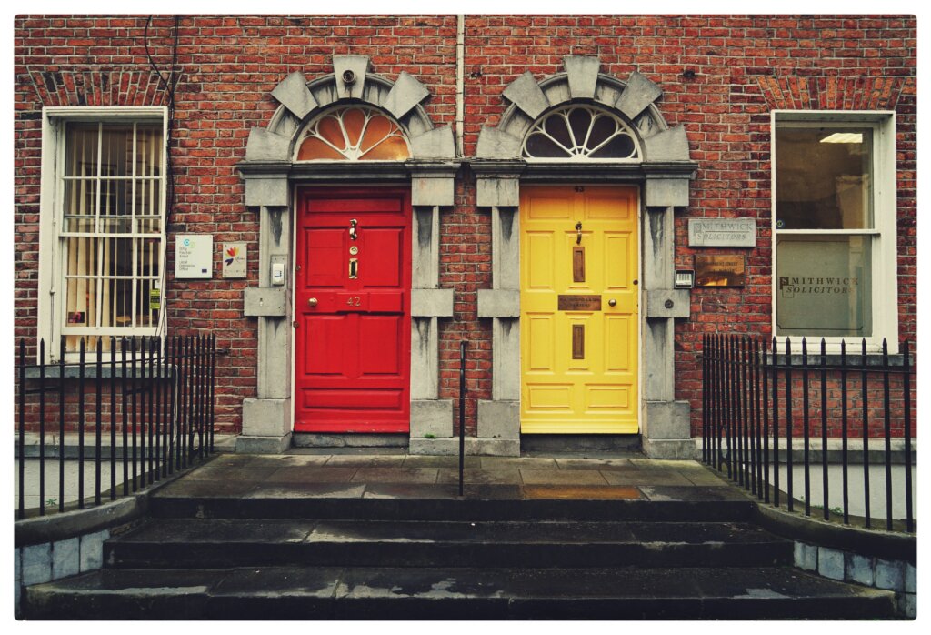 How To Choose The Right Offer When Selling Your House in Greater Cincinnati Area or Northern Kentucky - two colorful doors