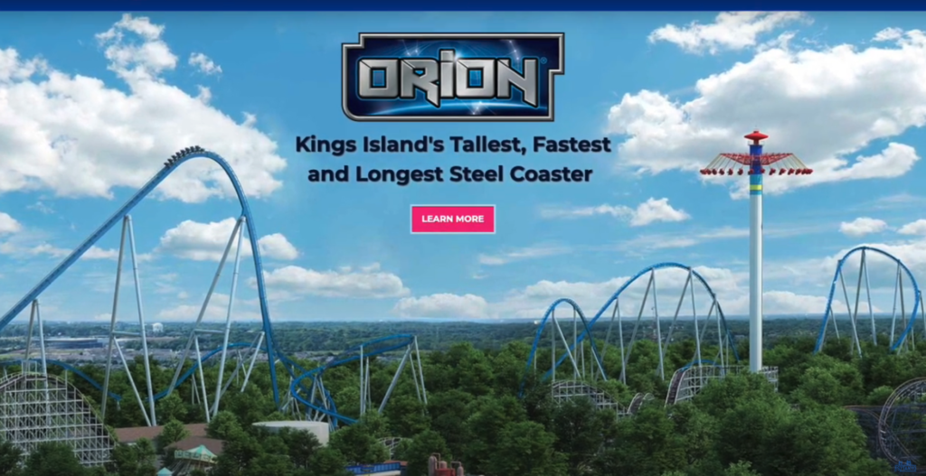 Orion Kings Island's tallest, fastest, and longest steel coaster