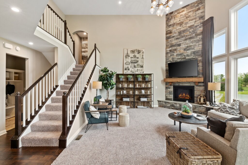 New Home Buying Process with Fischer Homes- Living room