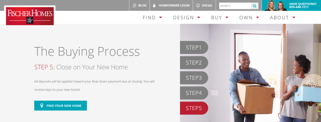 New Home Buying Process with Fischer Homes - Step 5