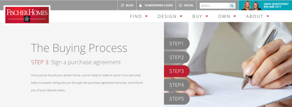 New Home Buying Process with Fischer Homes - Step 3