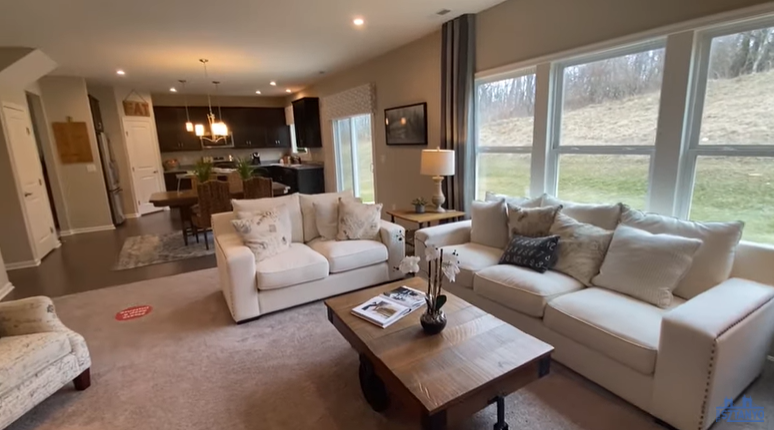 Ranch Homes vs Two Story Houses - Living room