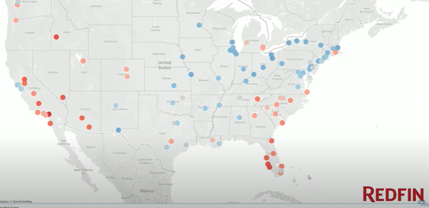 Redfin Map Recession
