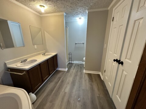 Primary bathroom with dual sinks and separate shower and tub Gilbert, SC