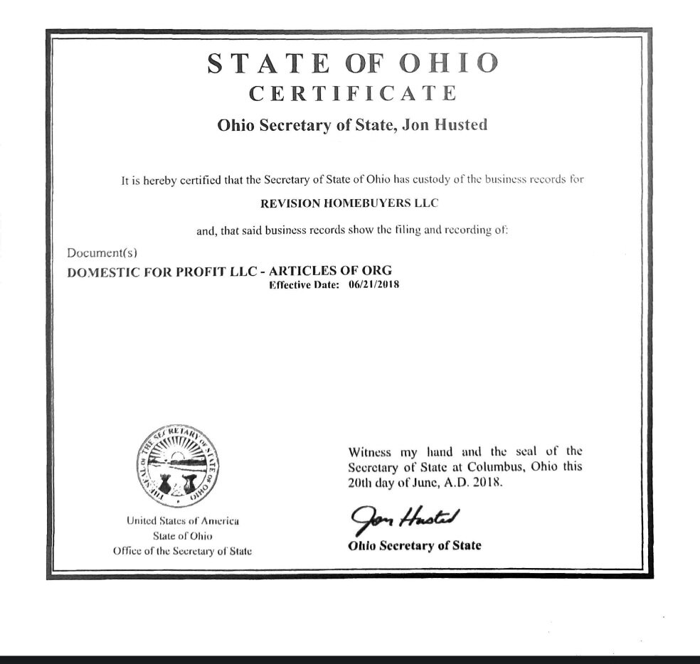 Home Buying Company In Ohio Revision Homebuyers