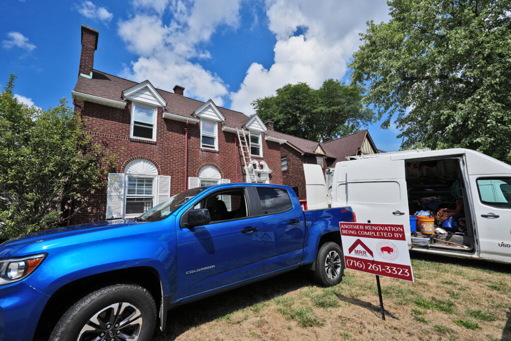 Exterior renovation by MRR Property Solutions, serving homeowners in Buffalo, NY.
