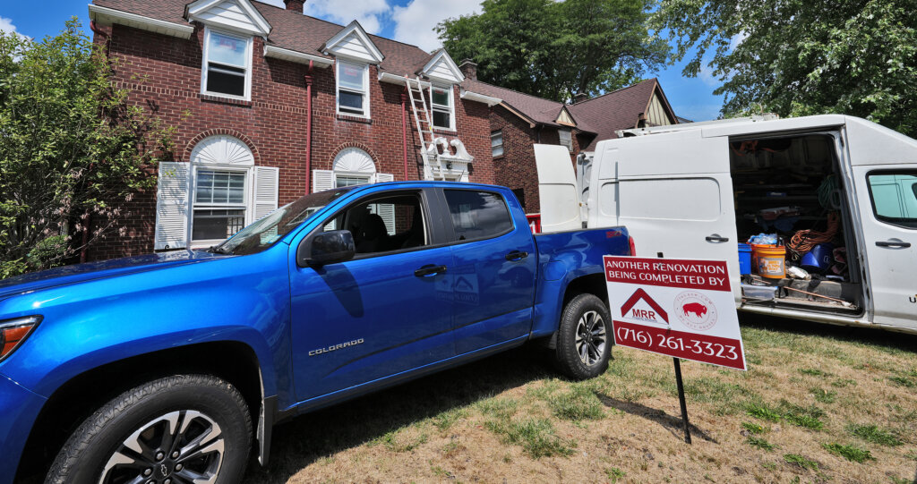 Exterior renovation by MRR Property Solutions, serving homeowners in Buffalo, NY.