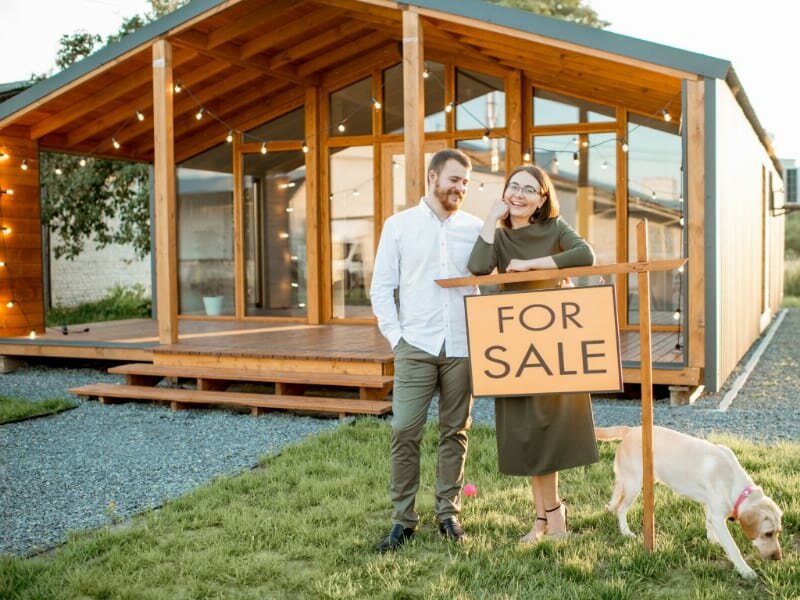 Couple selling country house