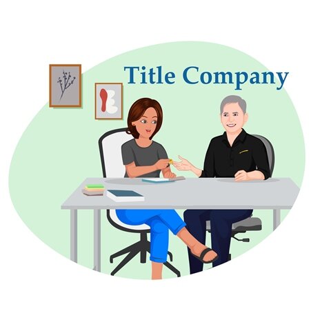 Lady sitting at closing table selling her house fast as is to owner of home buying company