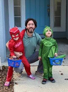 Trevor Augustus and kids - Halloween