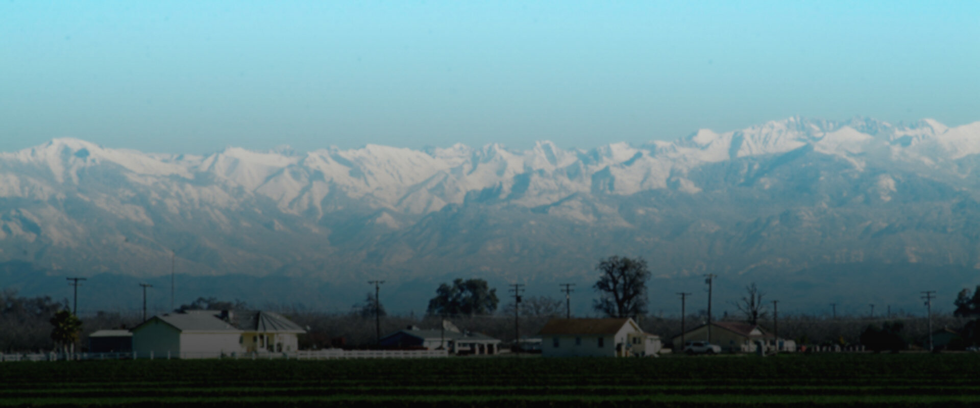 Sierra Nevada Mountains from the Central Valley