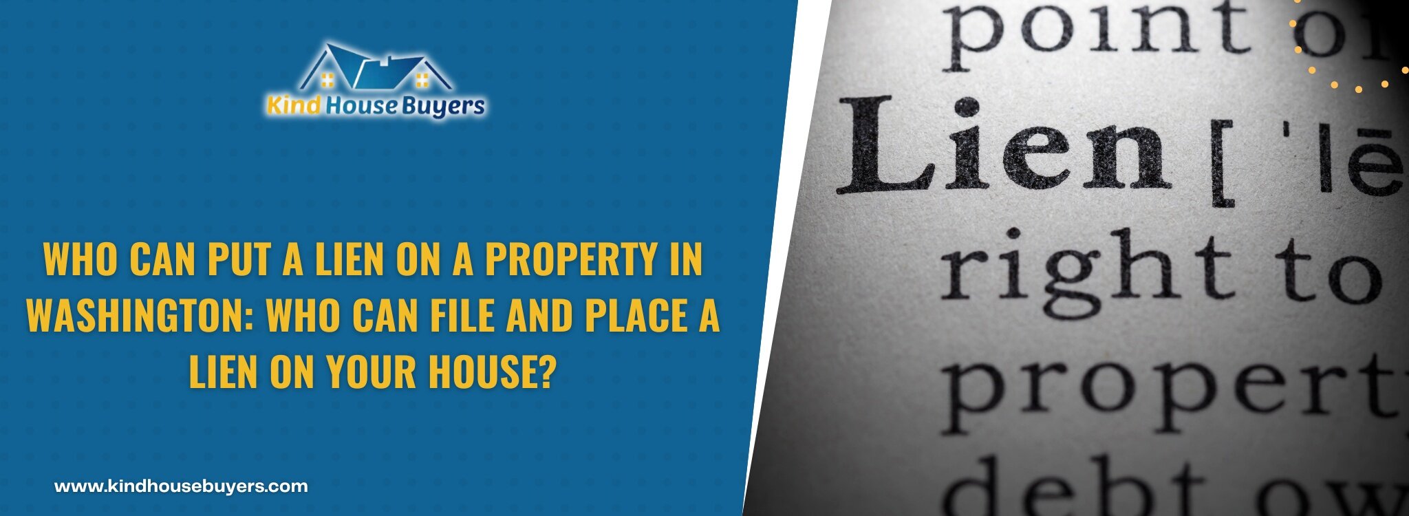 Selling a House With Lien Washington