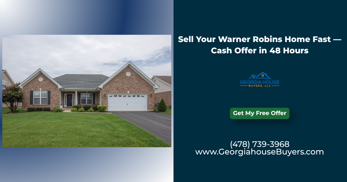 Sell My House Fast Warner Robins GA 48 hrs