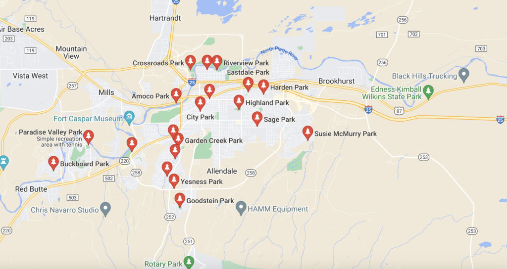 Parks in Casper WY