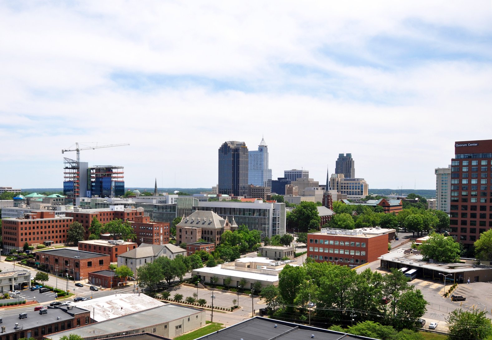 downtown Raleigh skyline on the sell your house fast in North Carolina page