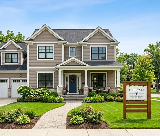 A well-maintained house for sale in Toledo, Ohio, highlighting local housing market statistics and tips for a fast home sale.