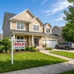 A suburban home in Toledo, Ohio with a sold cash offer sign on the lawn, representing the local housing market trends.