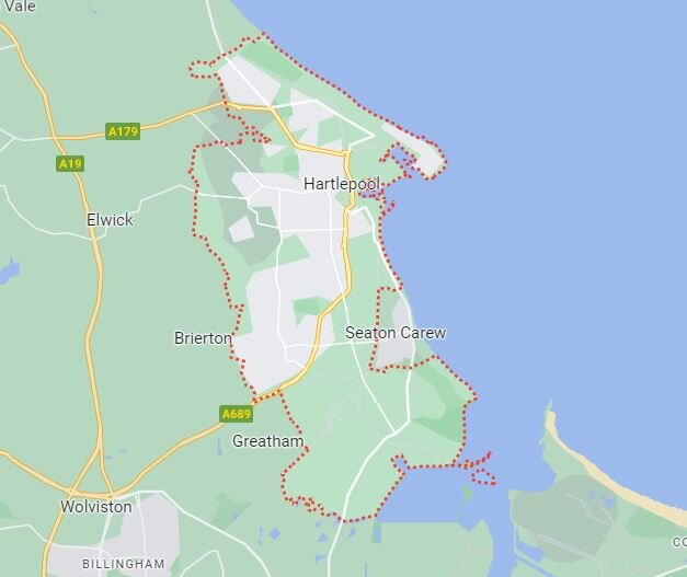 Hartlepool Map