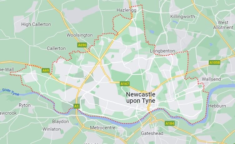 Newcastle Upon Tyne Map Where We Buy Homes North East Buy Houses in Any Condition