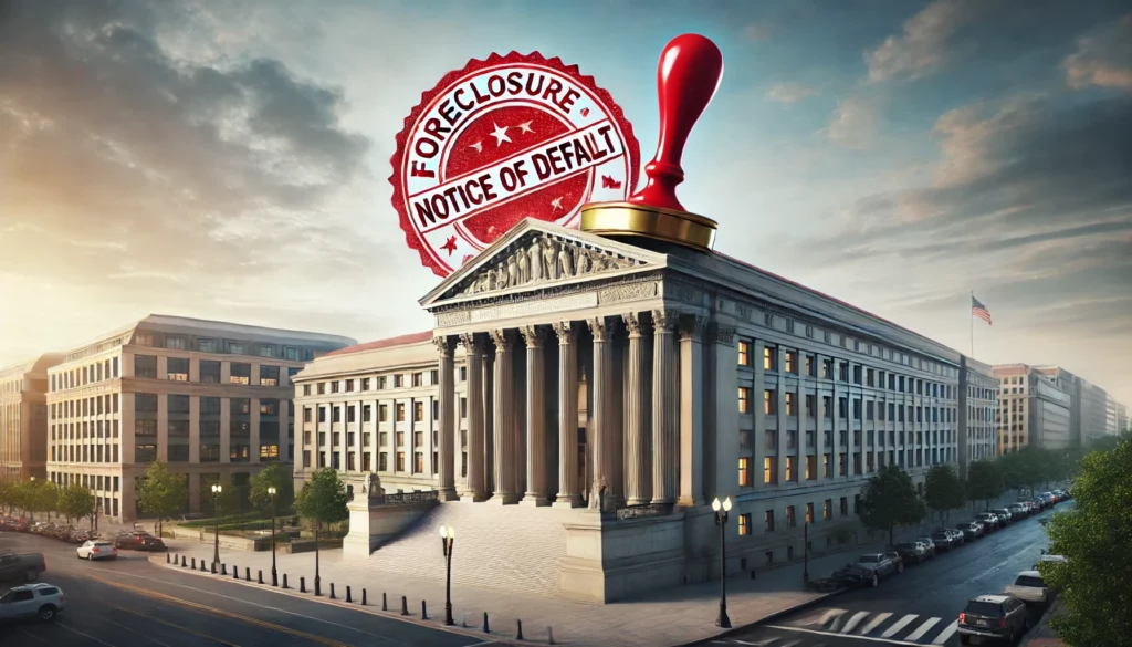 Foreclosure Notice of Default in Washington DC