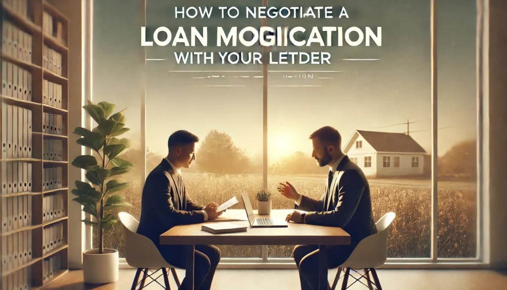 Negotiate a Loan Modification with Your Lender