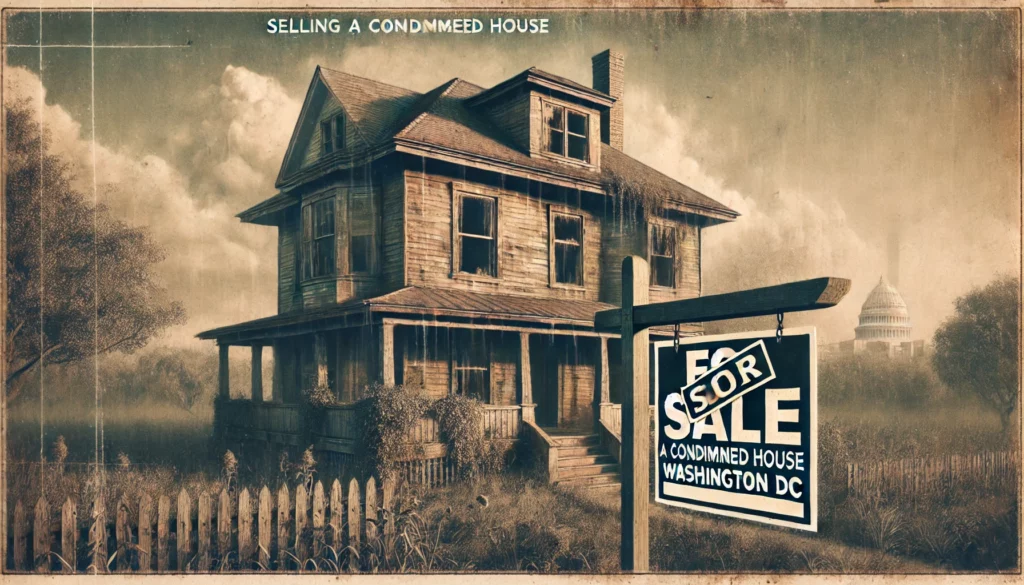 Sell a Condemned House in Washington DC